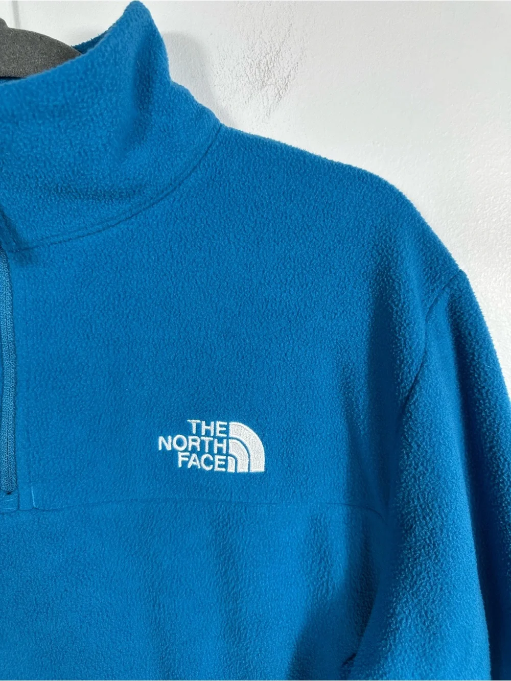 The North Face Men’s Glacier 1/4 Zip Fleece Pullover Jacket Blue Size Small